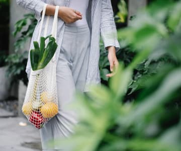 a bag of vegetables